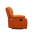 Orangefarbene farbe liefern billig leder einzelnes sofa